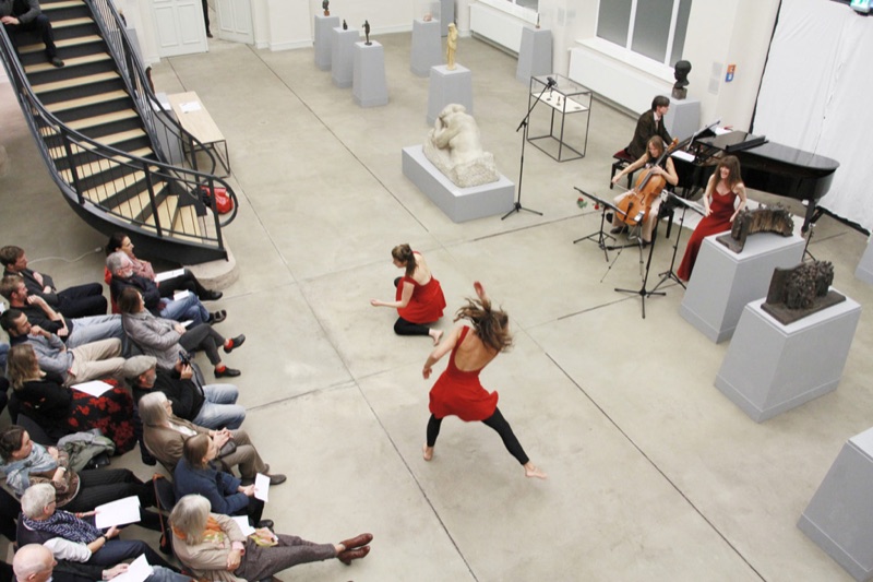 Celan verwoben, 2018 — Performance di KAVA KAVA con il Trio Kubik, Kunsthaus Dahlem, Berlino